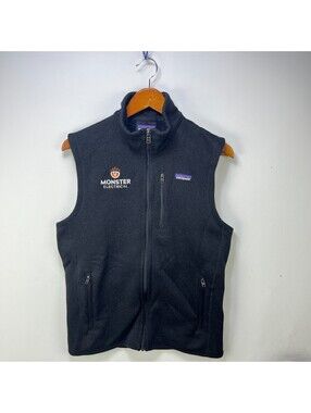Patagonia Black Full Zip Fleece Vest Monster Electrical M